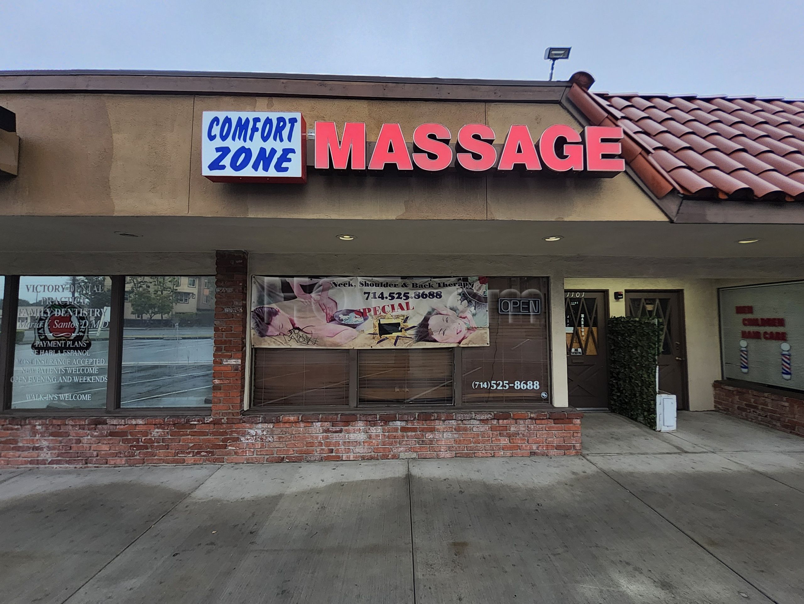 Fullerton, California Comfort Zone Massage