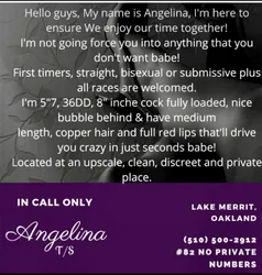 Escorts San Francisco, California Angelina Lakemerritt